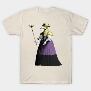 Enby Lady Plague Doctor (antique) T-Shirt